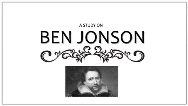Ben Jonson