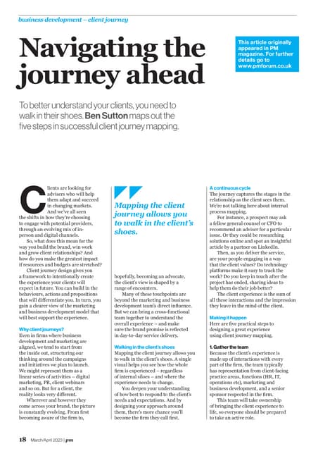 Navigating the journey ahead