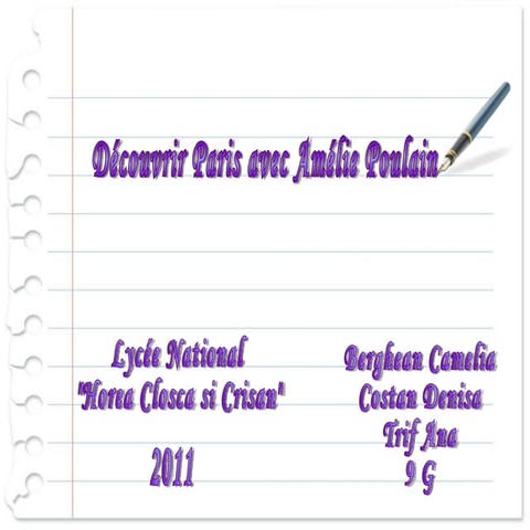 BCTa Découvrir Paris avec Amélie Poulain