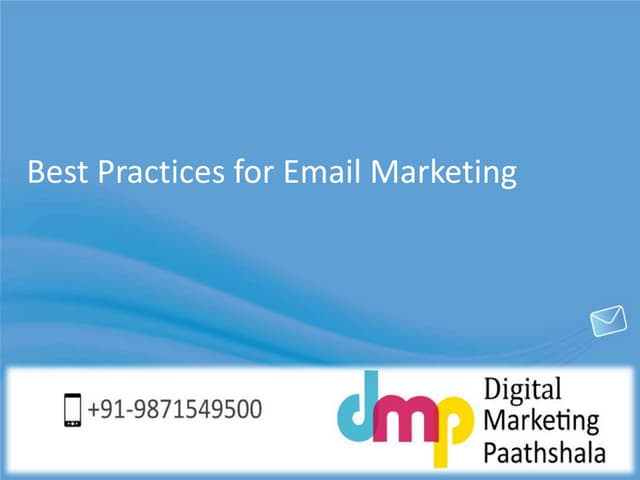 Bestpracticesforemailmarketing digital marketing paathshala