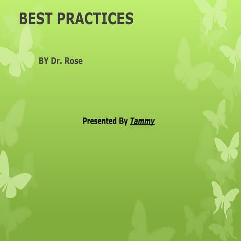 Best practices power point