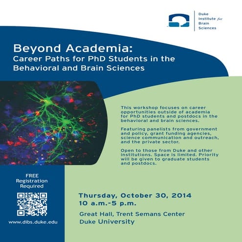 Beyond academia flyer