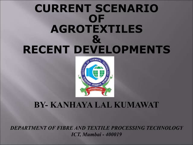 Agriculture textiles