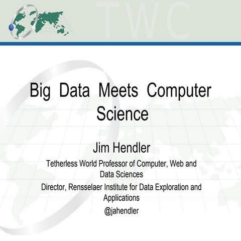 Big Data and Computer Science Education