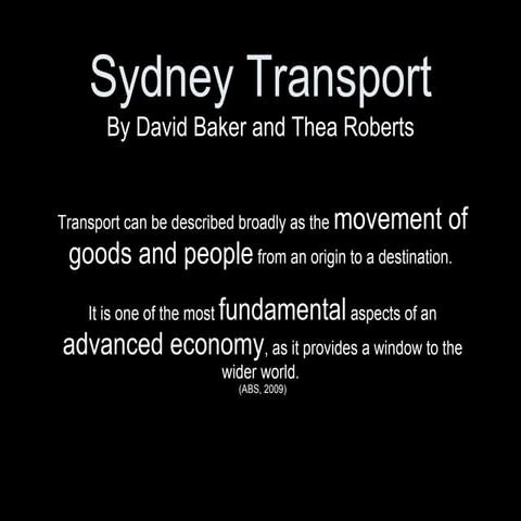 Sydney Transport - Victoria Road | Biocity Studio