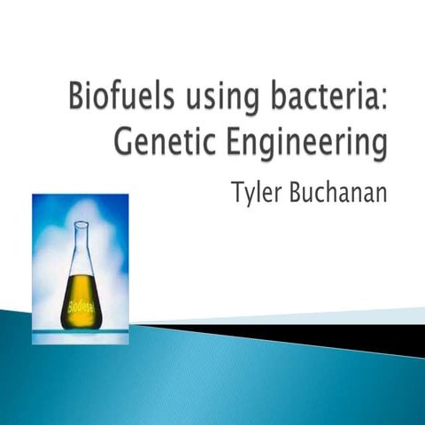 Biofuels using bacteria final