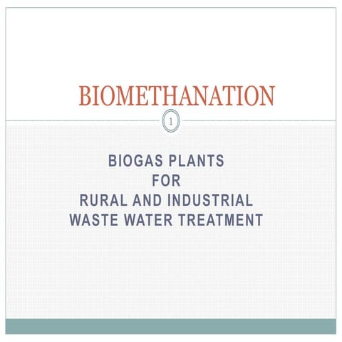 Biogas technology