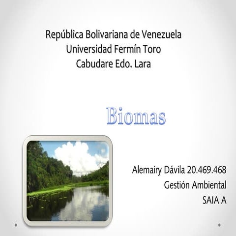 Biomas y biodiversidad