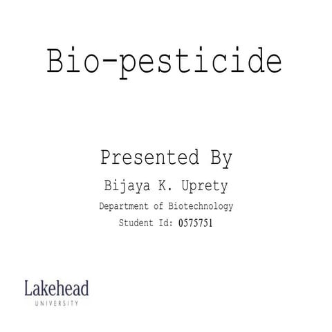 Biopesticide 