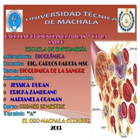 Bioquimica de la sangre