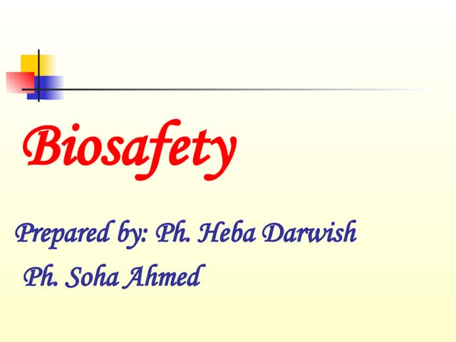 biosafety organization in cleanroom facilities