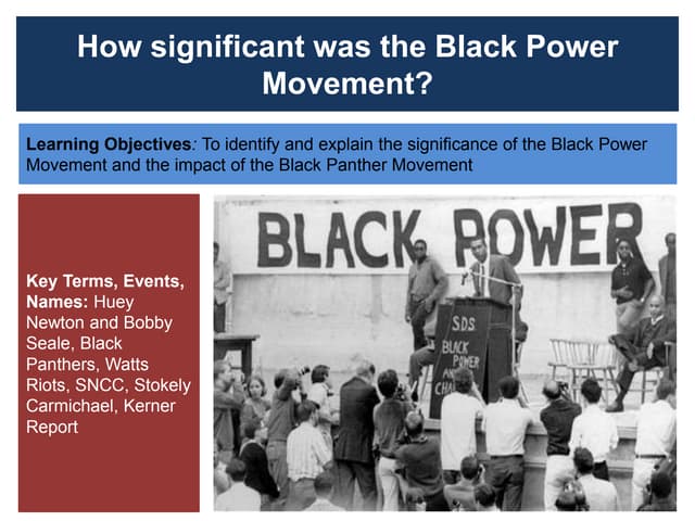 Black power and Black Panthers