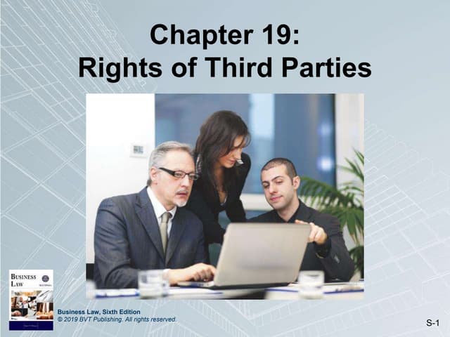 Chapter 19: Rights of Third Parties 