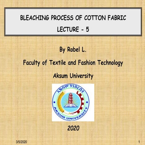 Bleaching lecture 5