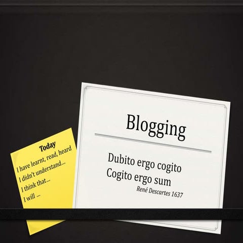 Blogging slideshare