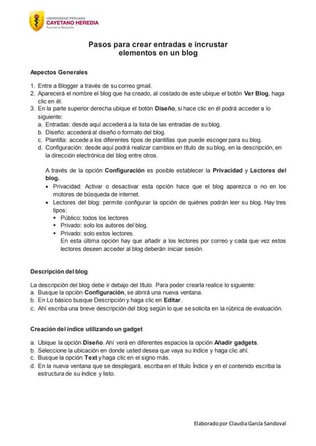 Blog pasos para crear entradas 2016
