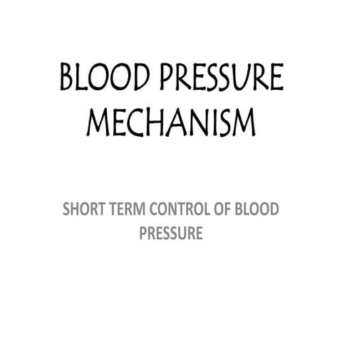 Blood pressure mechanism