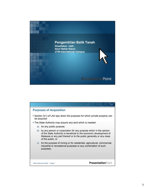 Blue screen-land acquisition process flow [compatibility mode]