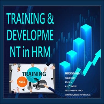 Training and development in HRM