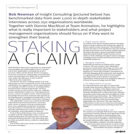 Understanding success for project organisations - APM Project Article