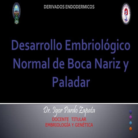 Boca nariz y paladar desarrrollo normal 2015