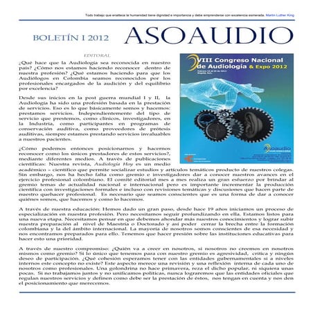 Boletin 2012 asoaudio