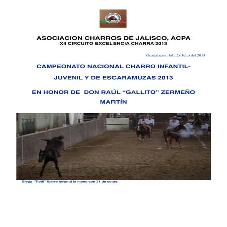 Boletin de prensa No 8 Nacionalito 2013