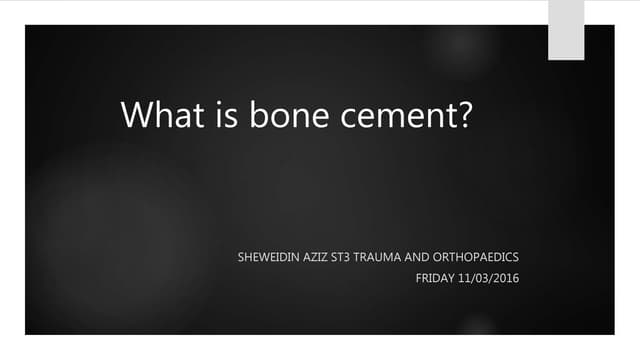 Bone cement