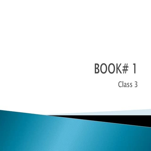 Book 1, 3 class