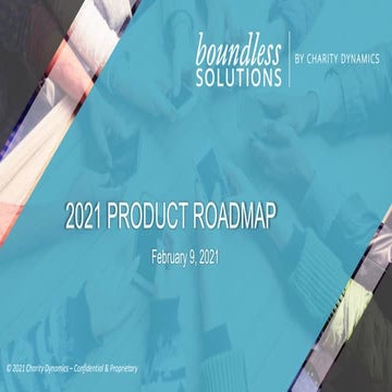 Boundless Solutions Product Roadmap 2021
