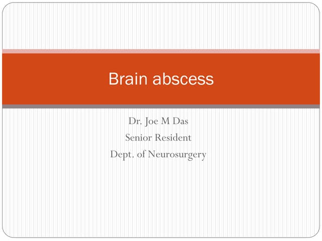 Brain abscess