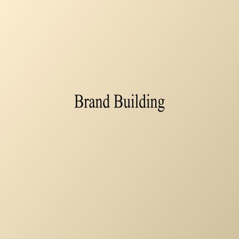 Brand building