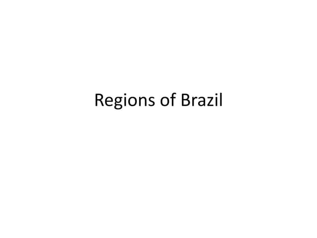 Brazil regions