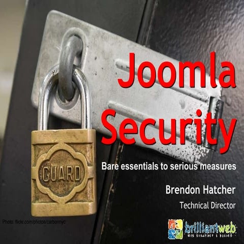 Brendon Hatcher Joomla Security