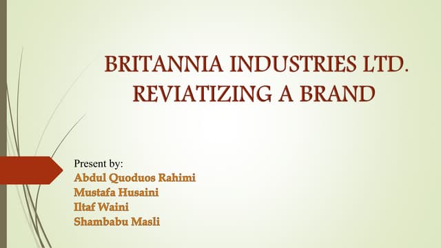Britannia industry ltd