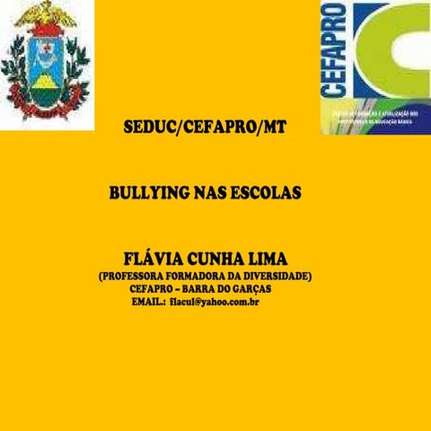 Bullying  apresentação-flávia.