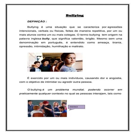 Bullying trabalho