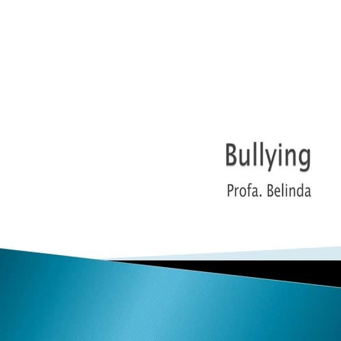 Bullying, definição e solução