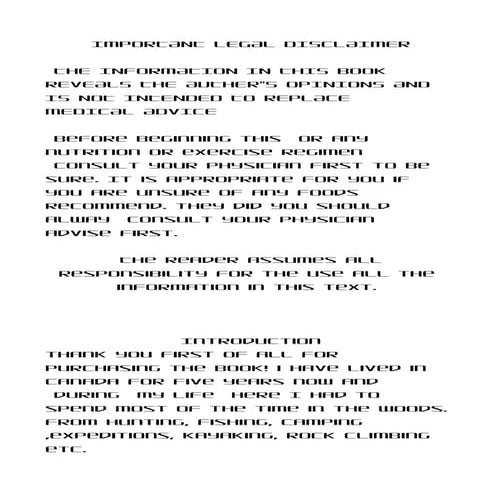 Bush craft cook book