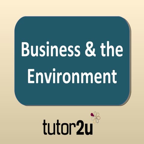 Business & the Environment