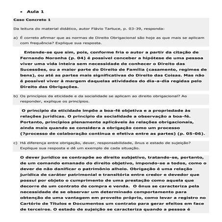 C.c. civil ii   aula 1 a 16 respondidos