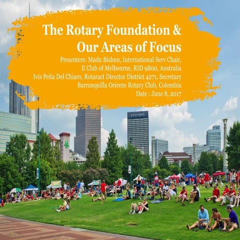 The Rotary Foundation & Our Areas of Focus