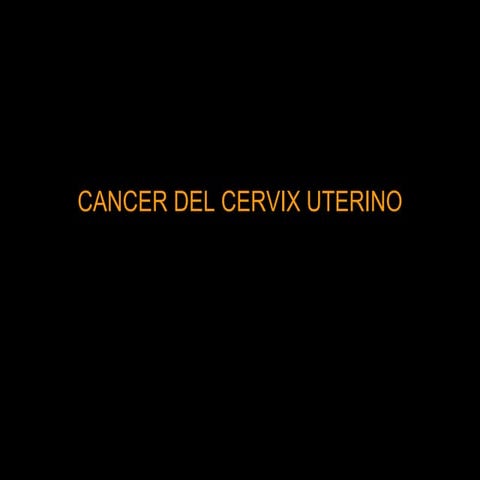 CA CERVIX - Dr. García.