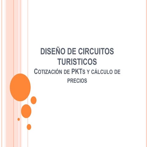 Calculo de precio de productos turísticos 