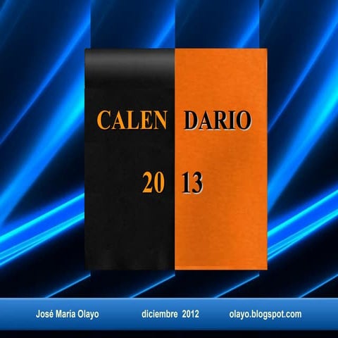 Calendario 2013.