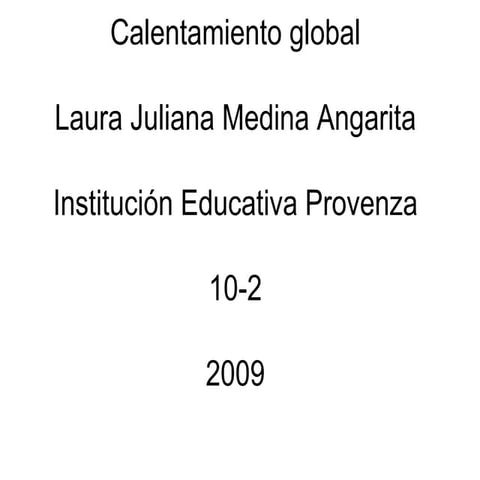 Calentamiento Global