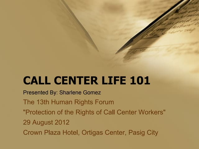 Call Center Life 101 v3