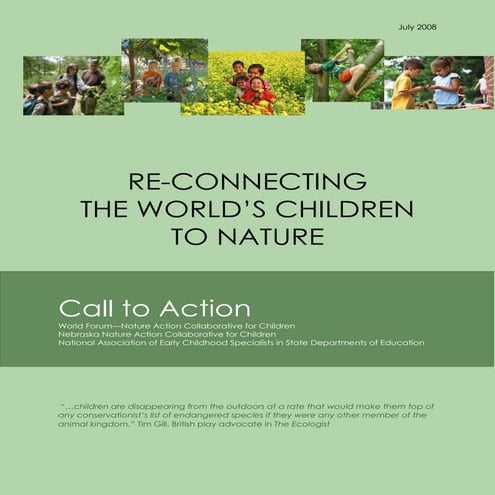 Re-Connecting the World's Children To Nature