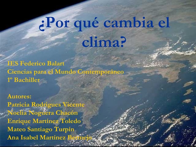Cambio climático