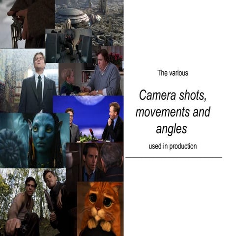 Camera shots, angles and movements